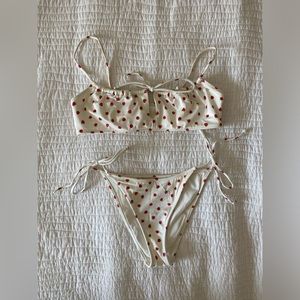 Strawberry tie bikini
